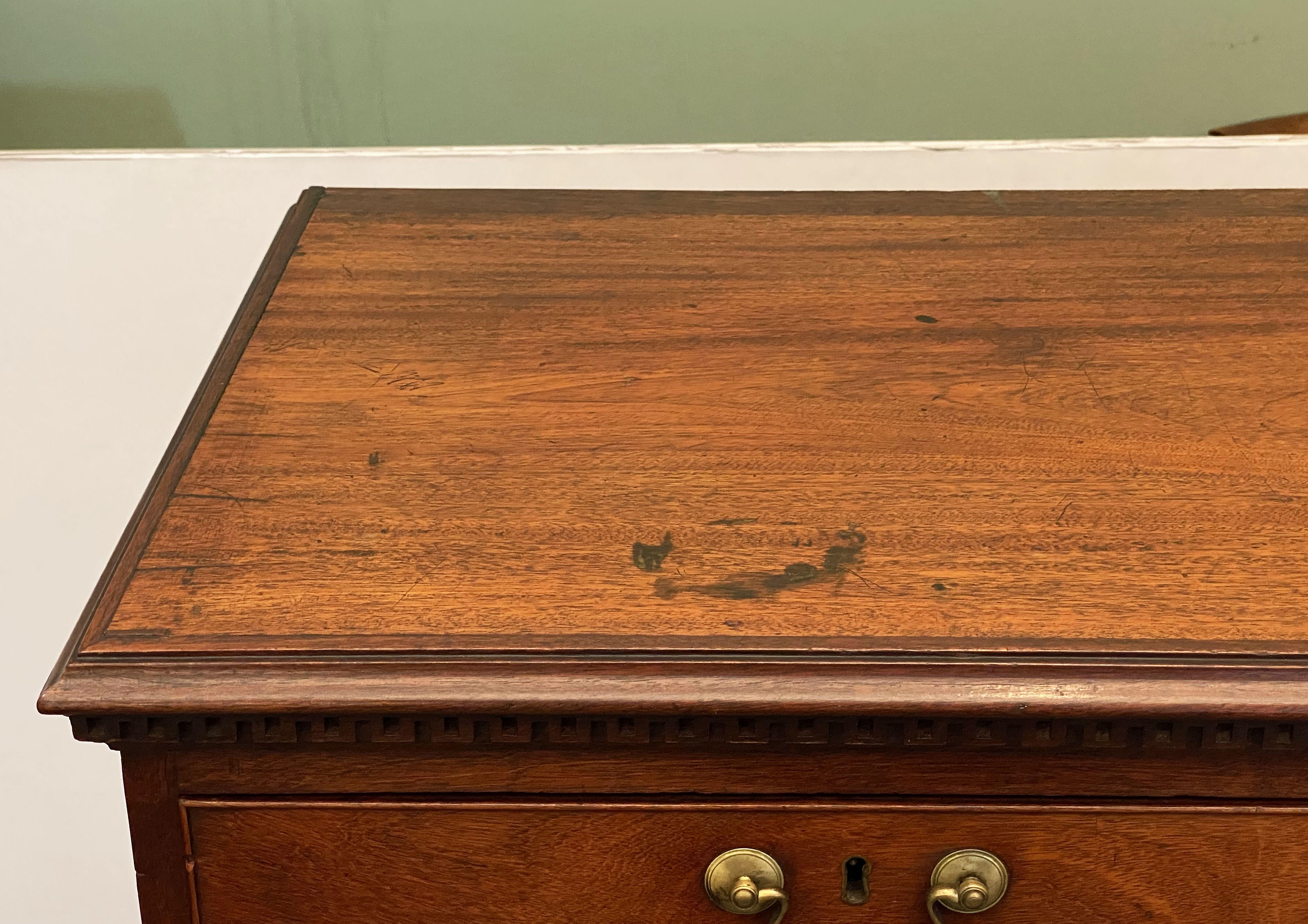 19th Century English Tall Chest or High Chest of Drawers from the Georgian Era