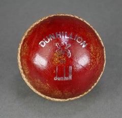English Tanned Leather Dunhillion by Dunhill of London Club Cricket Ball
