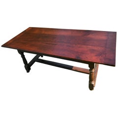 English Tavern Table, Late 18th Century Walnut, Cherry