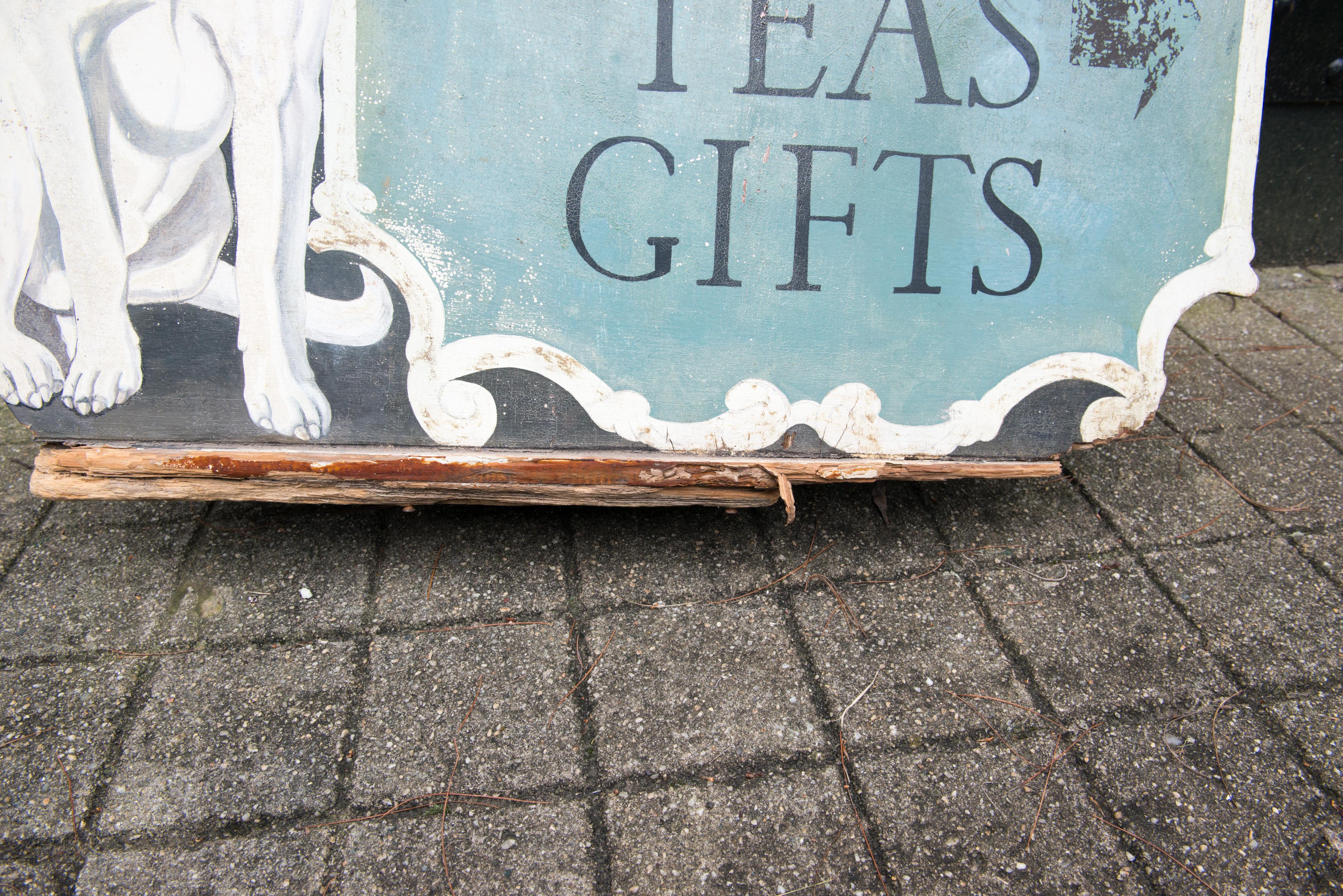 Late 20th Century English Tea Shop Sign For Sale