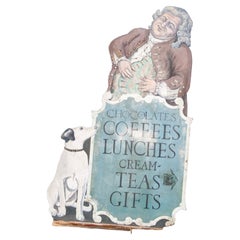 Panneau anglais de l'atelier de thé