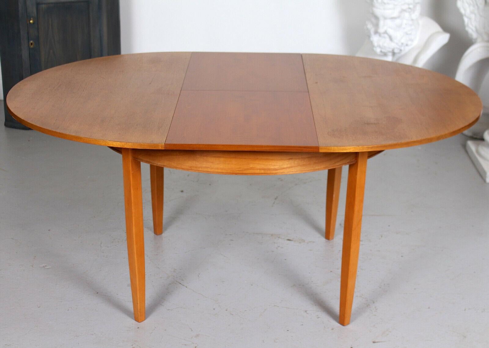 20th Century English Teak Dining Table and 4 Chairs