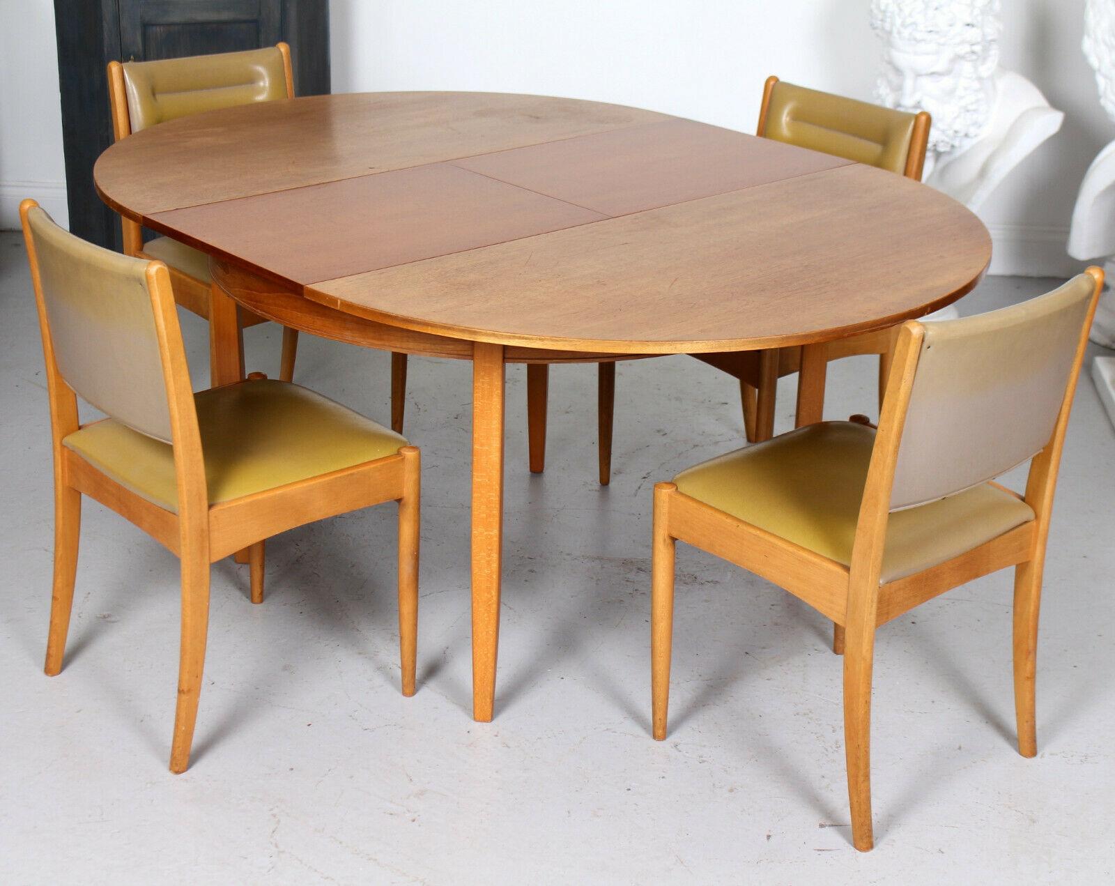 English Teak Dining Table and 4 Chairs 3