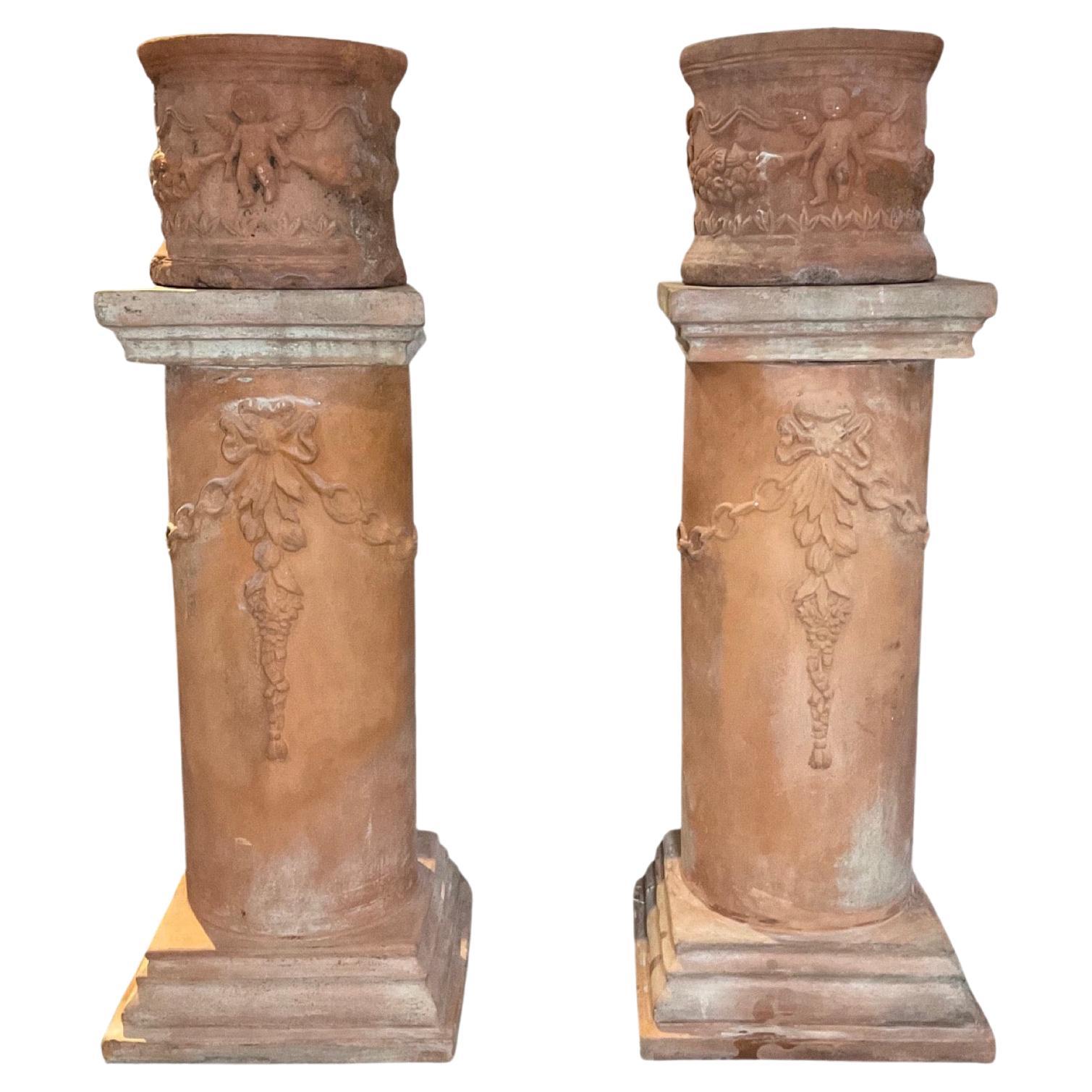 Maceteros ingleses de terracota