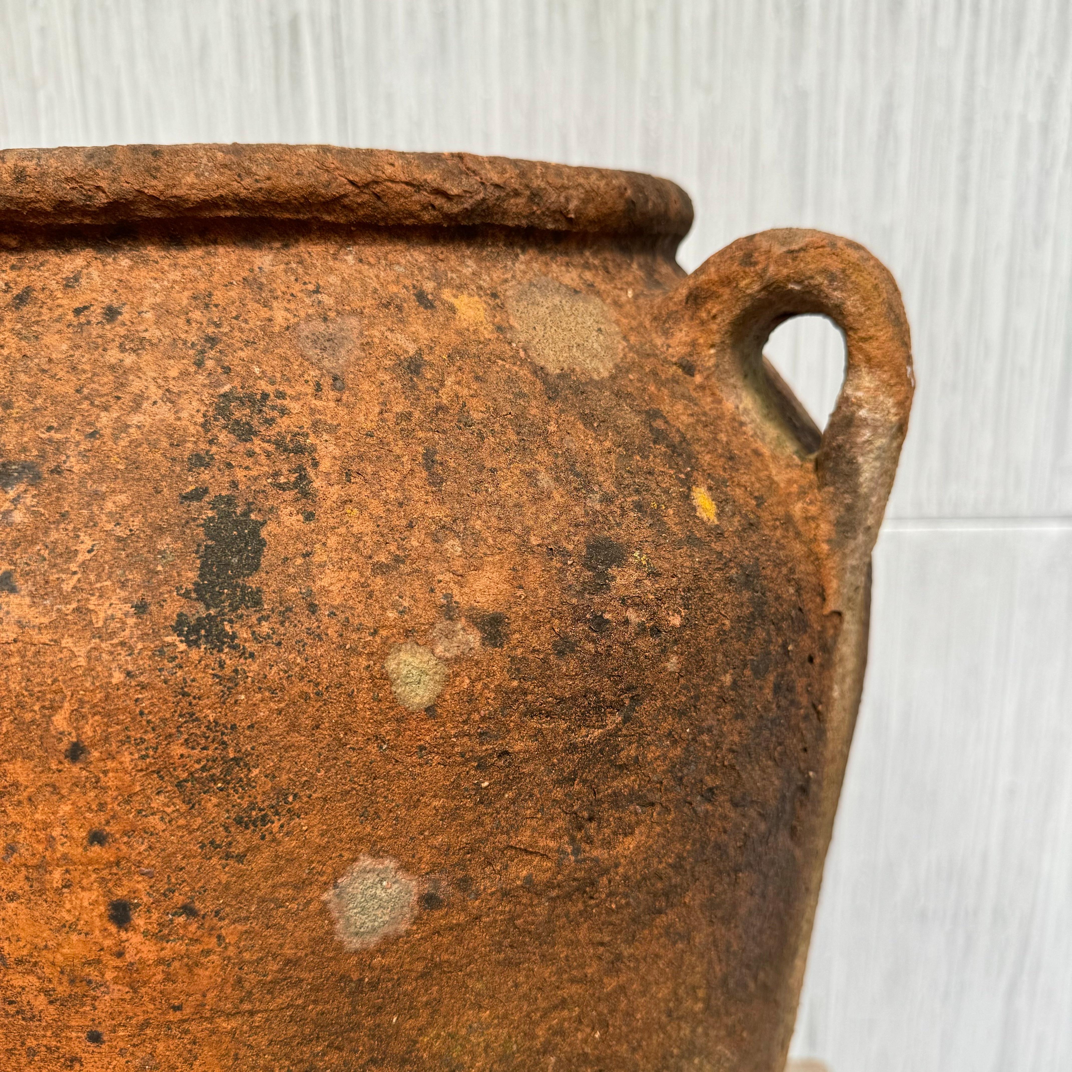 Anglais Urne anglaise en terre cuite - Pot à olive grec de style en vente