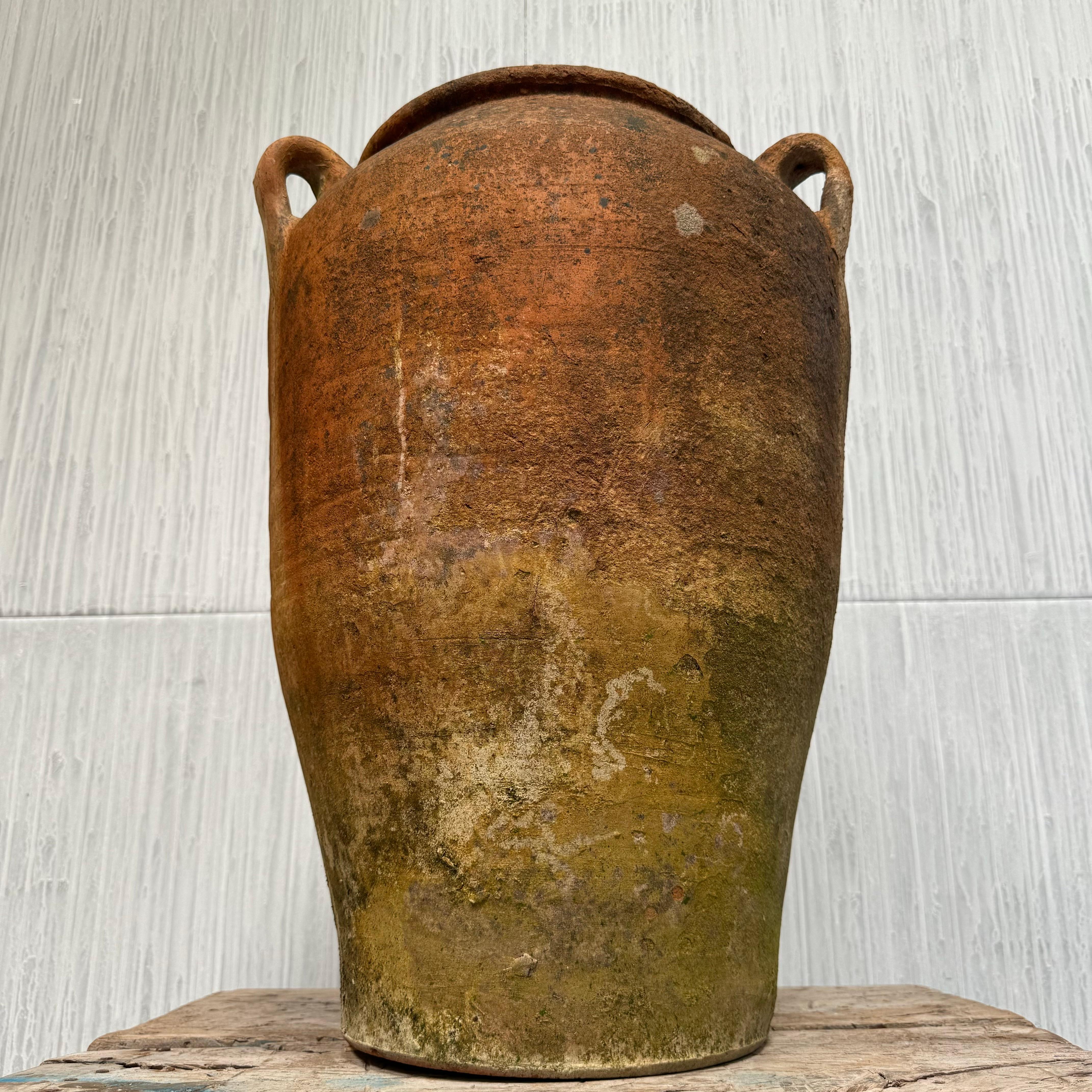 XIXe siècle Urne anglaise en terre cuite - Pot à olive grec de style en vente