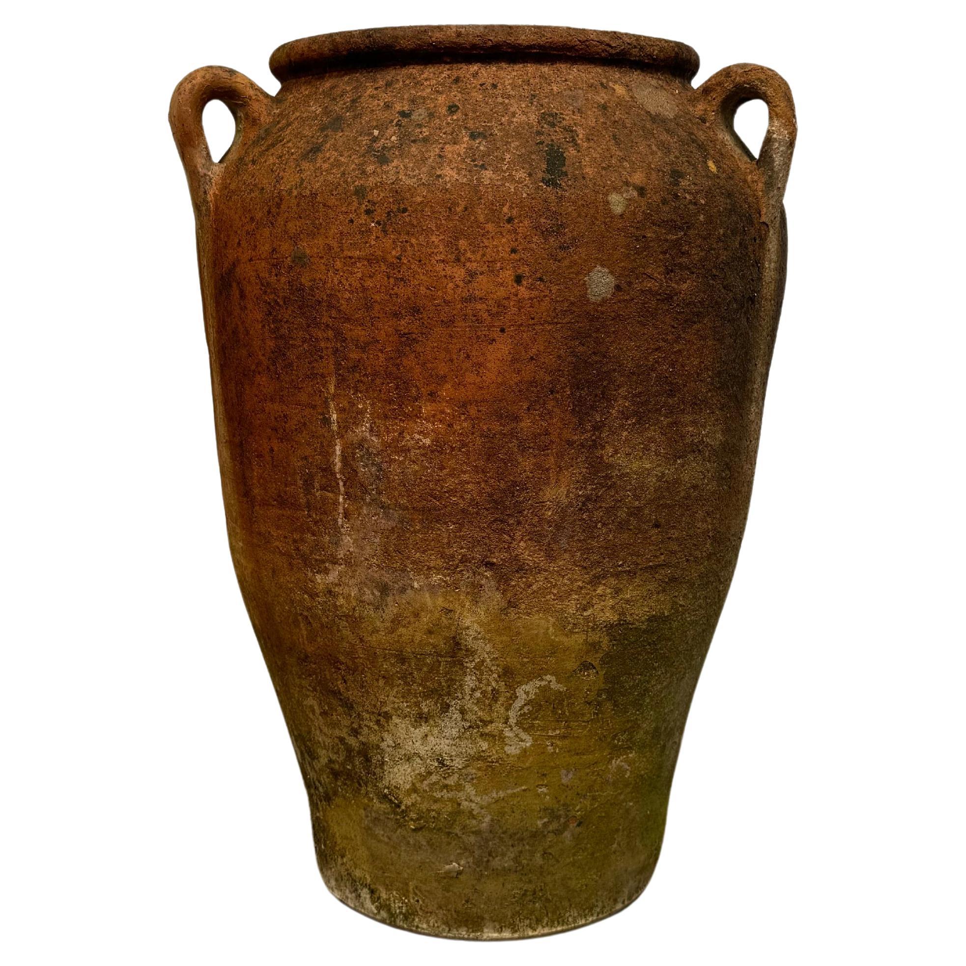 Urne anglaise en terre cuite - Pot à olive grec de style