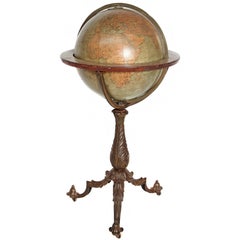 English Terrestrial Globe by W. & A.K. Johnston, Limited, circa 1890