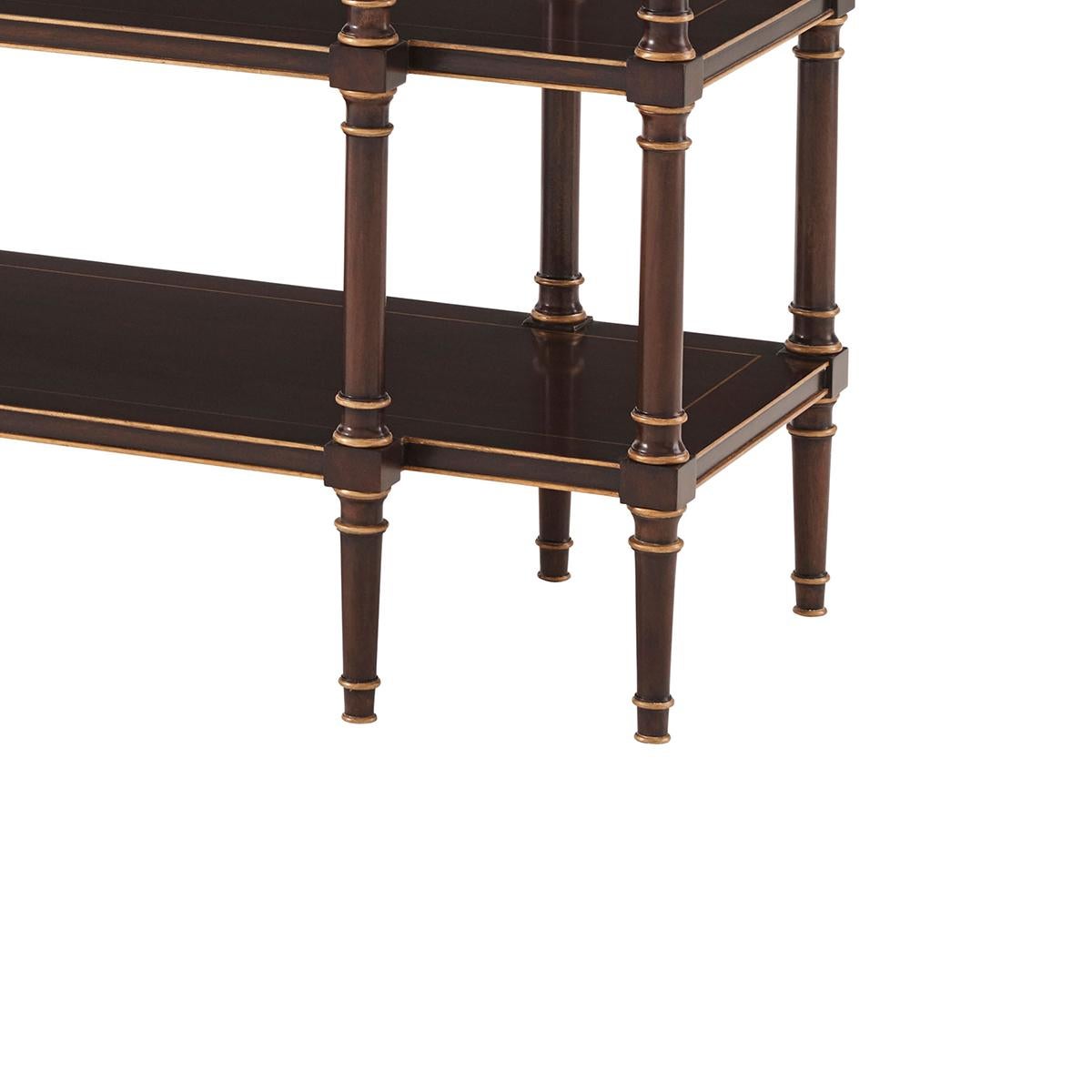 Vietnamese English Three Tier Console Table For Sale