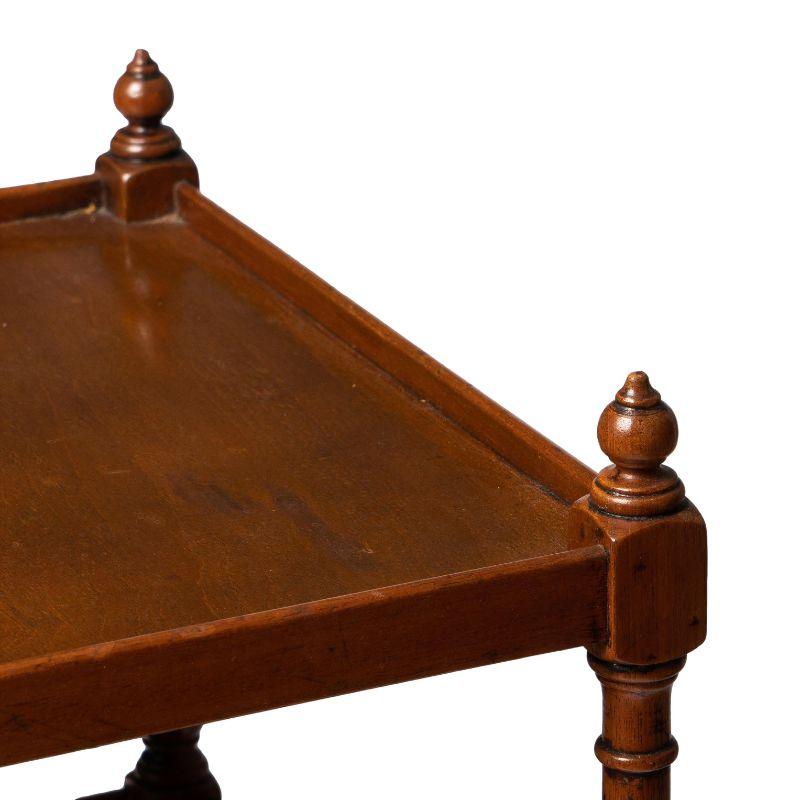 English Three Tier Dumb Waiter on Brass Castors, 1810-20 1