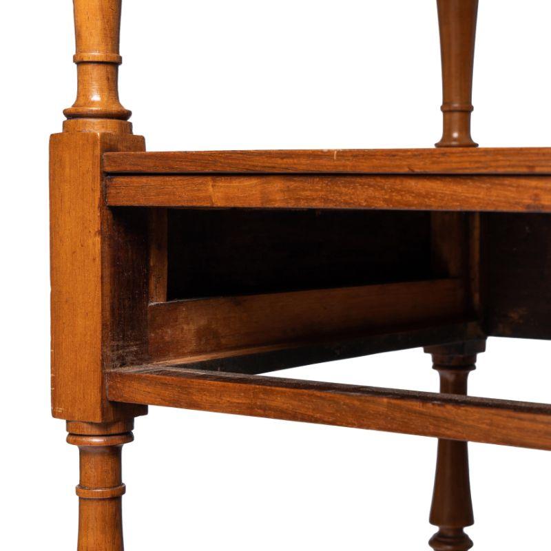 English Three Tier Dumb Waiter on Brass Castors in Brazilian Rosewood, 1810 For Sale 1