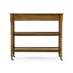 English Three Tier End Table