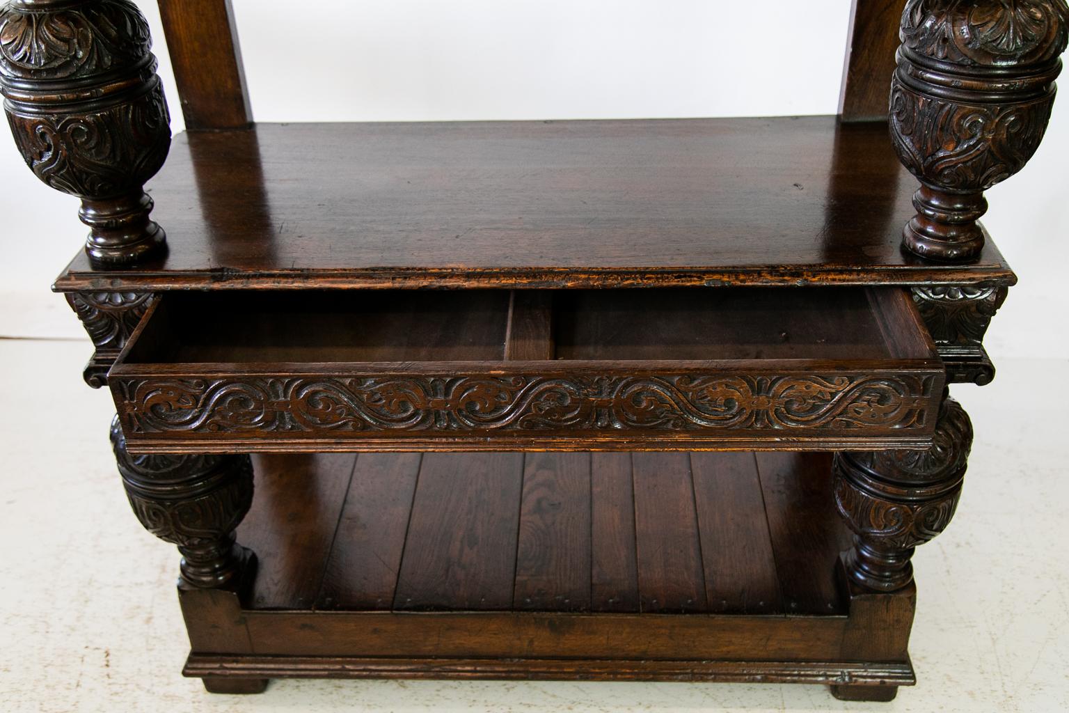 Late 19th Century English Three Tiered Court Server For Sale