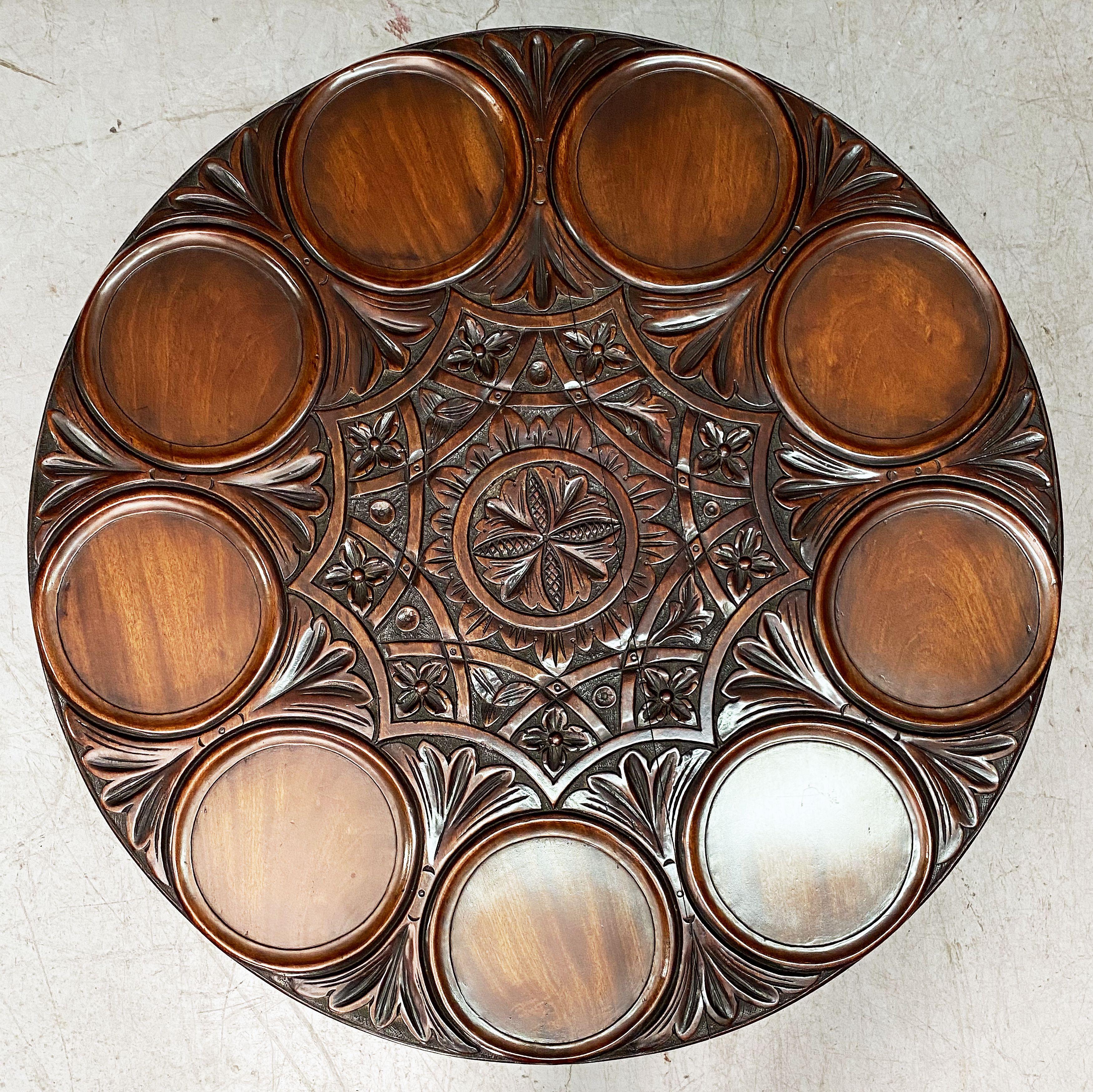 19th Century English Tilt-Top Supper Table of Mahogany For Sale