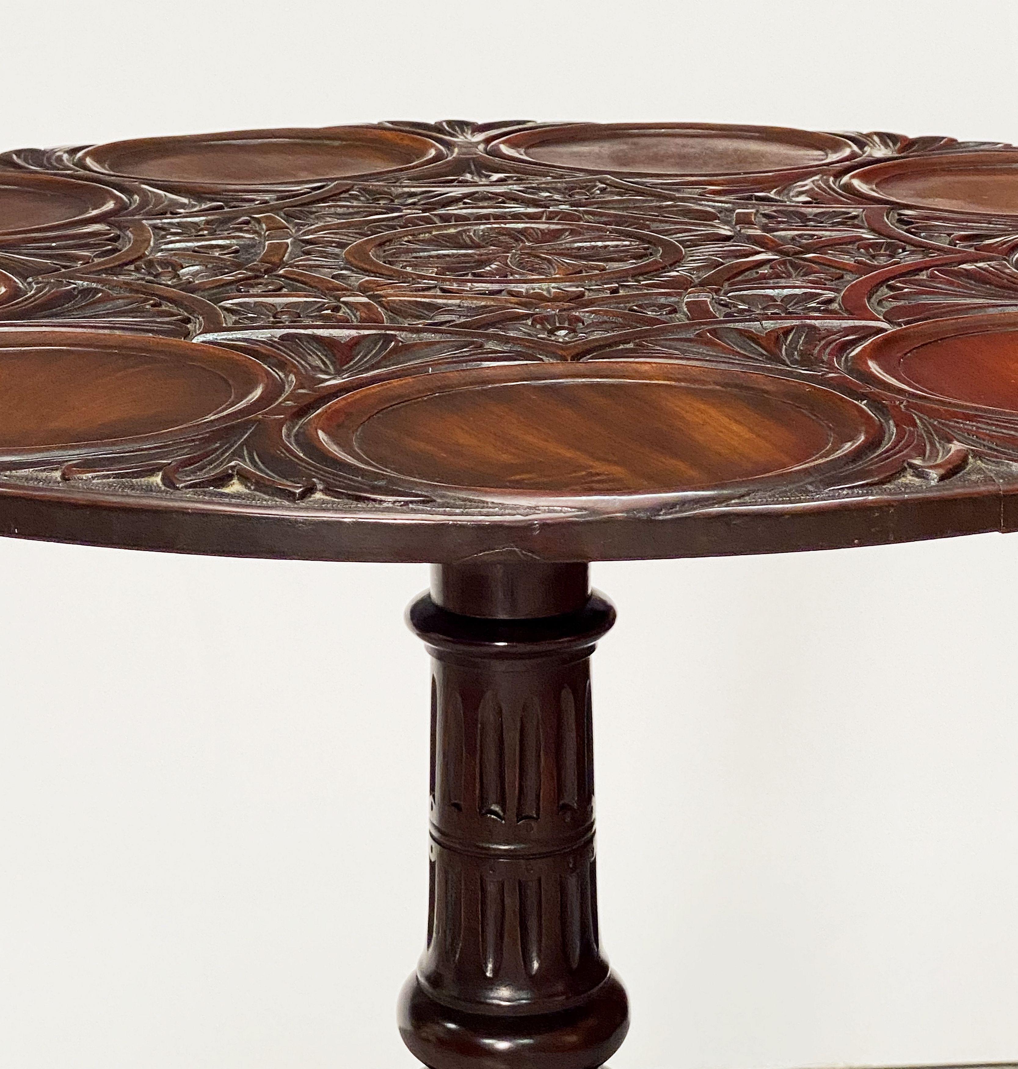 Wood English Tilt-Top Supper Table of Mahogany For Sale