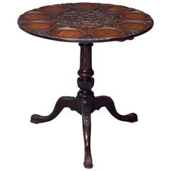 English Tilt-Top Supper Table of Mahogany