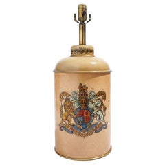 Englische Lampe im Stil einer Teedose, ca. 1950er Jahre