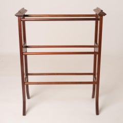 Antique English Towel Holder Rack, Fruitwood, Early Victorian, 1930