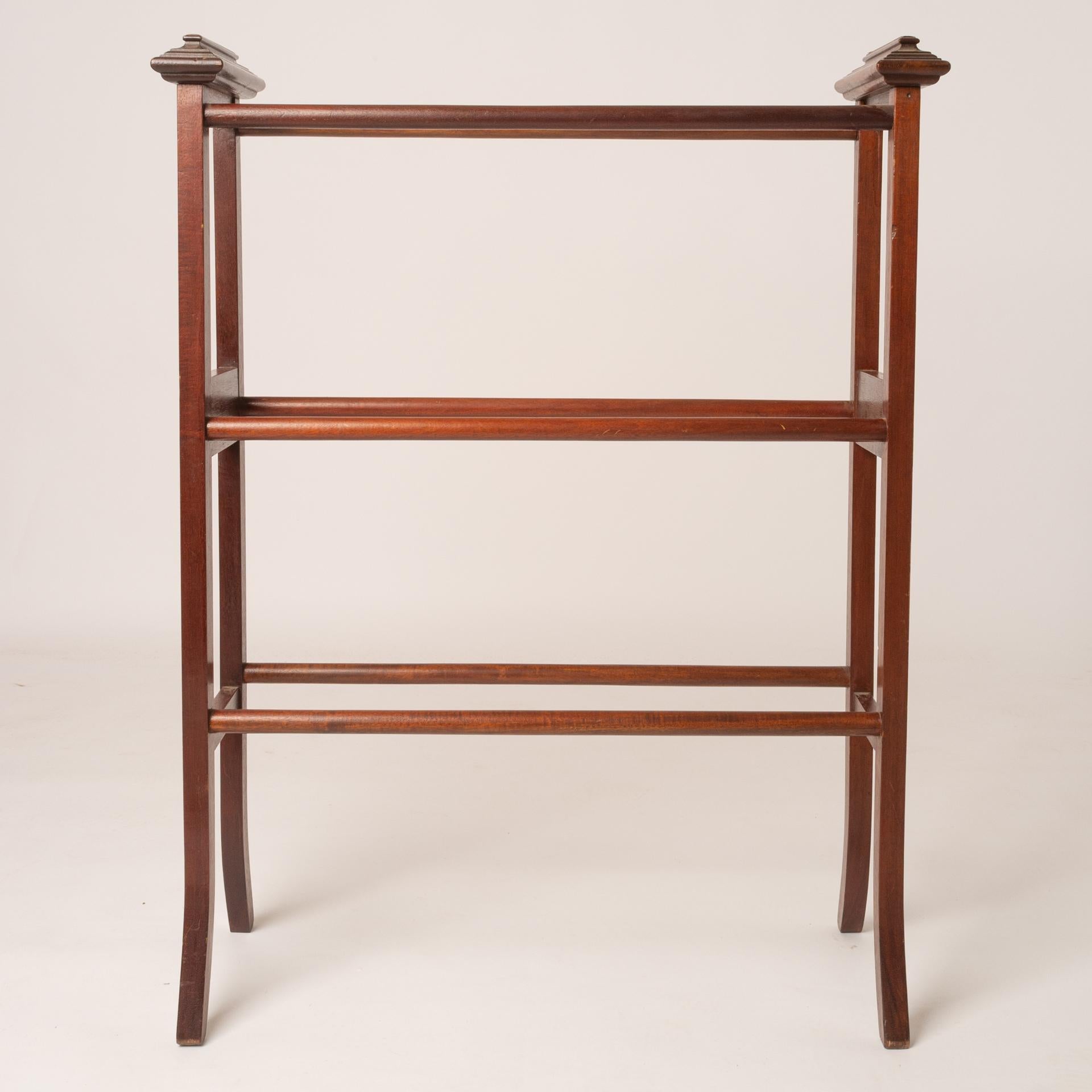 Early Victorian English Towel Holder Rack For Sale