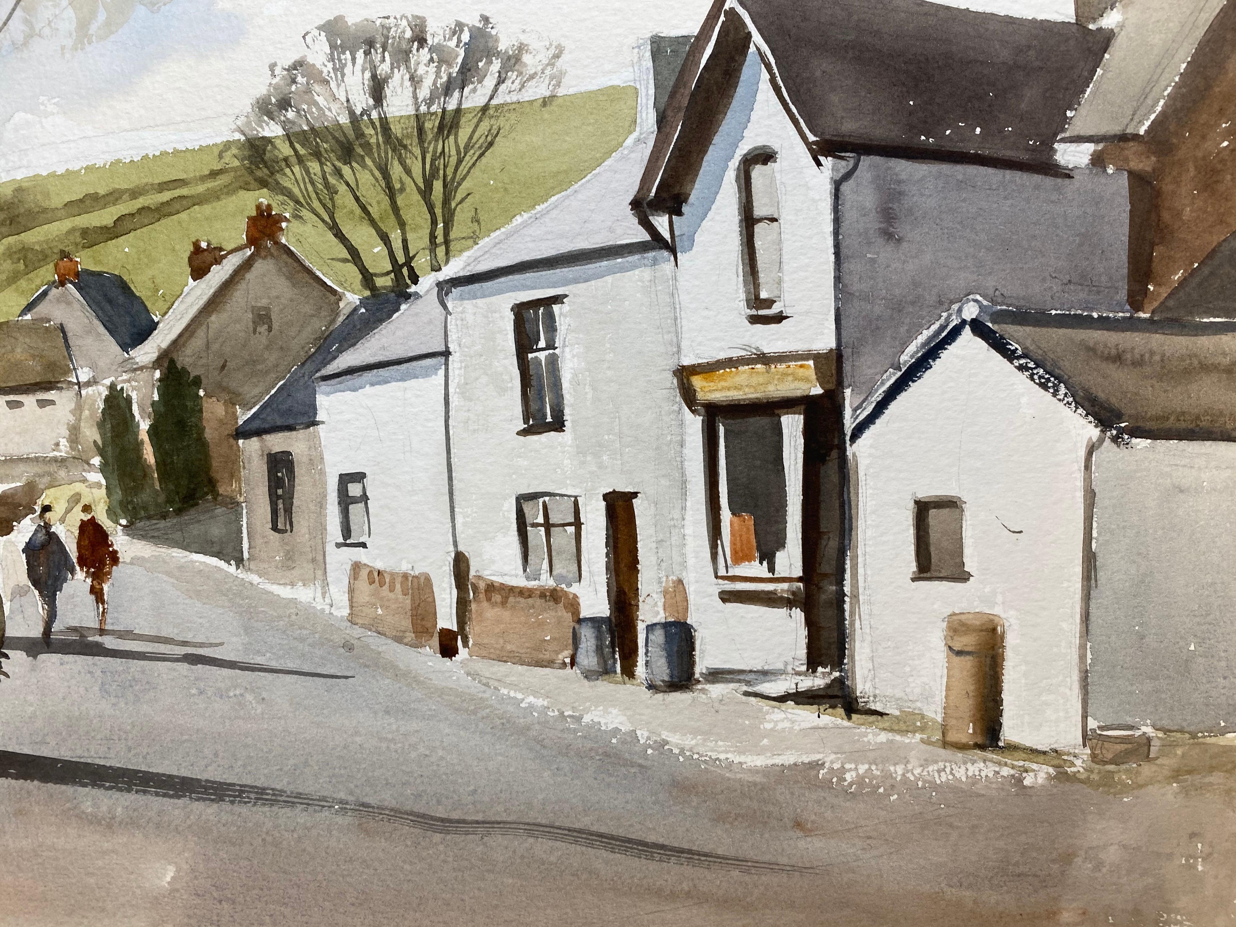 Other English Town, Signed Original British Watercolour Painting For Sale