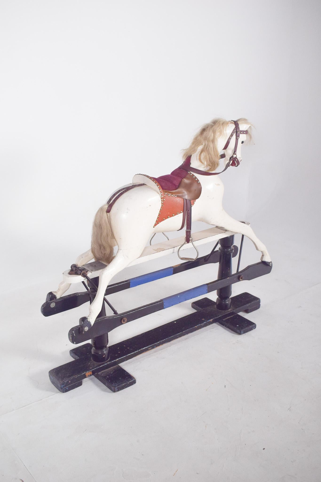 Modern English Toy Horse in Painted Wood For Sale