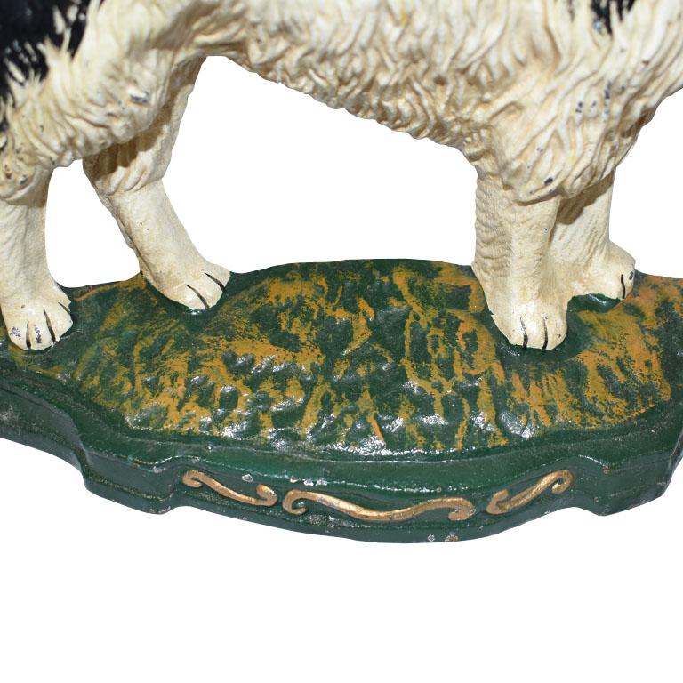 vintage cast iron dog