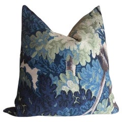 Cuscino tradizionale inglese Cowtan and Tout "Richmond" 22" in blu