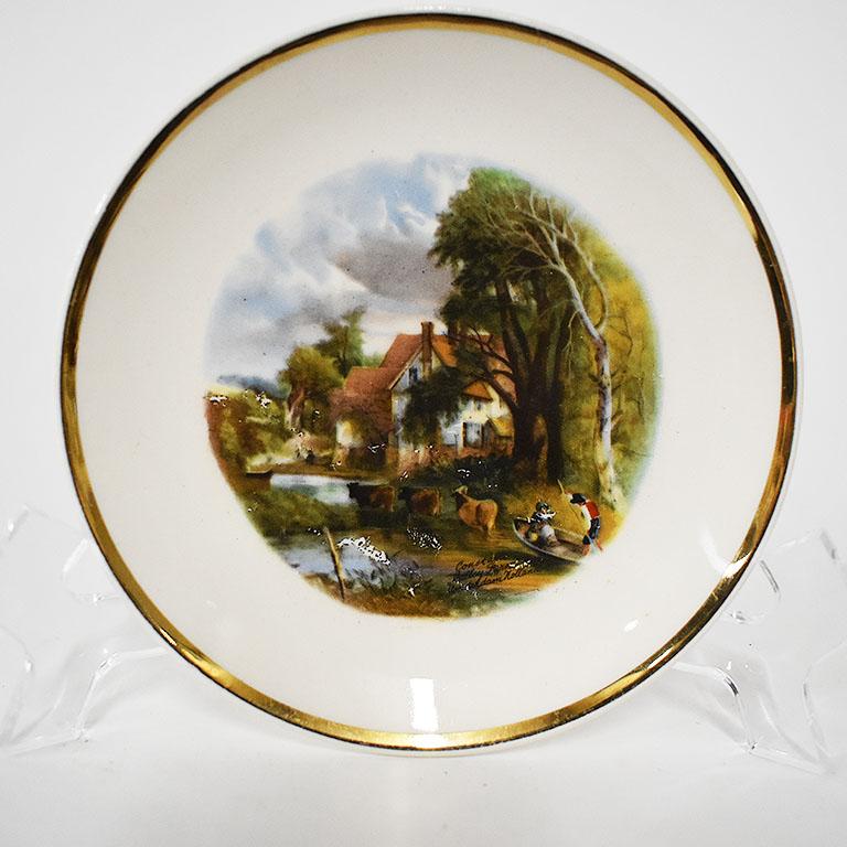 English Traditional Scenic Equestrian Catchall Trinket Dishes, Set of 4 For Sale 1