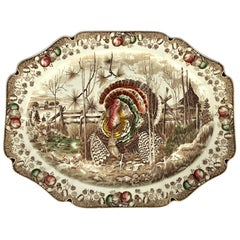 English Transfer-Ware Large Platter, His Majesty by Johnson Brothers