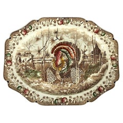 English Transfer-Ware Large Platter, His Majesty by Johnson Brothers