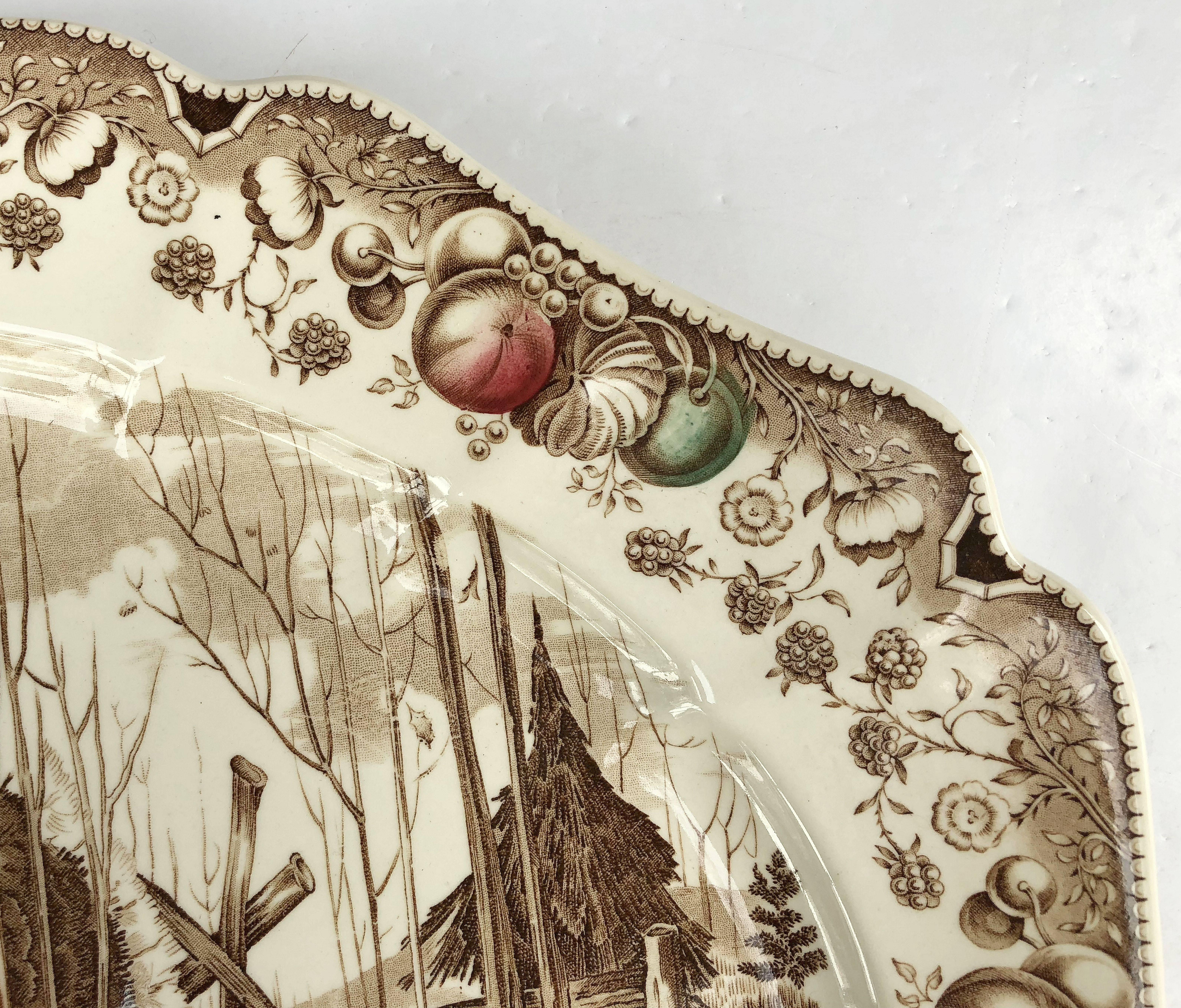 English Transferware Large Platter, His Majesty by Johnson Brothers 1