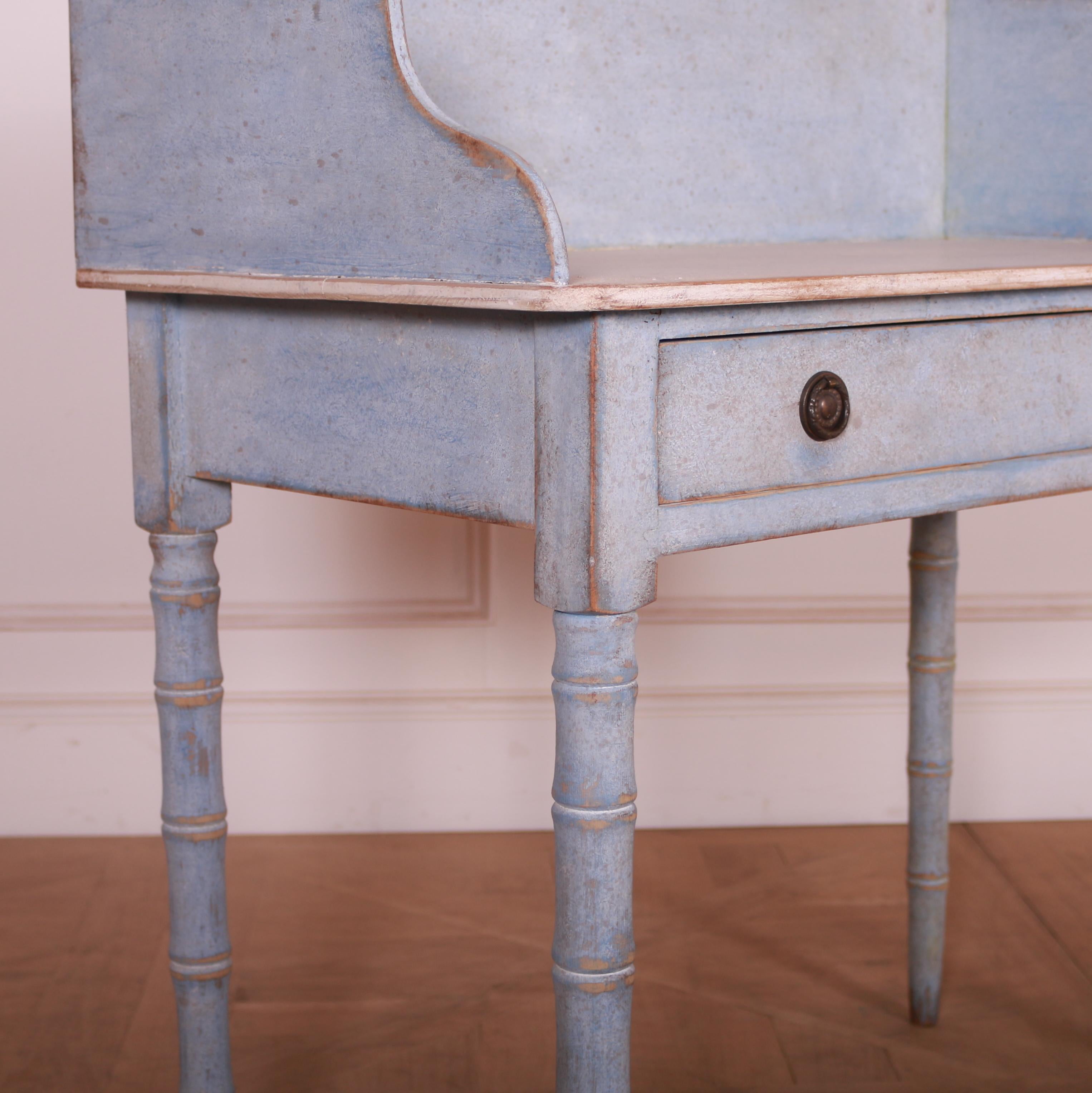 George III English Tray Back Side Table For Sale