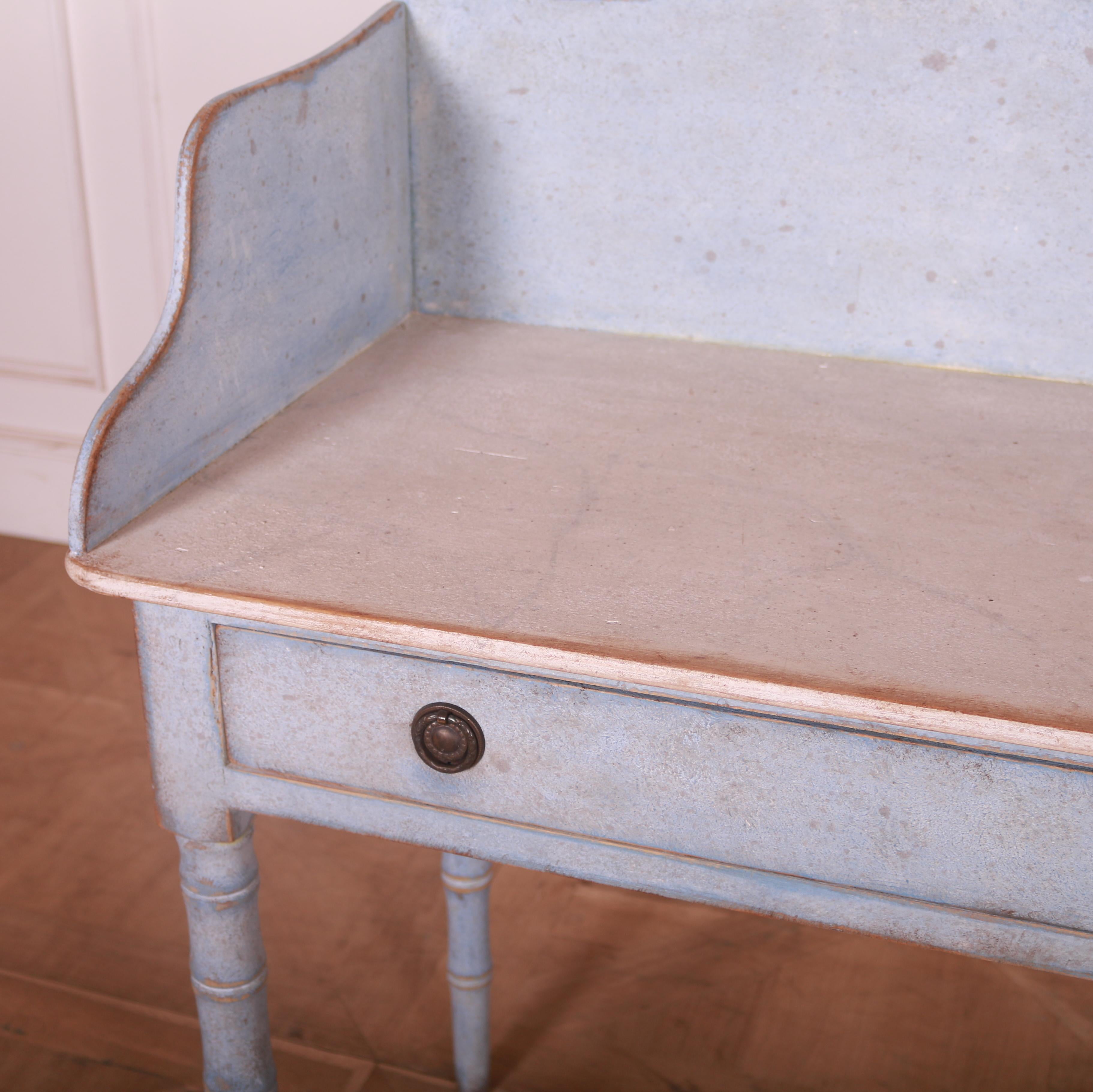 19th Century English Tray Back Side Table For Sale