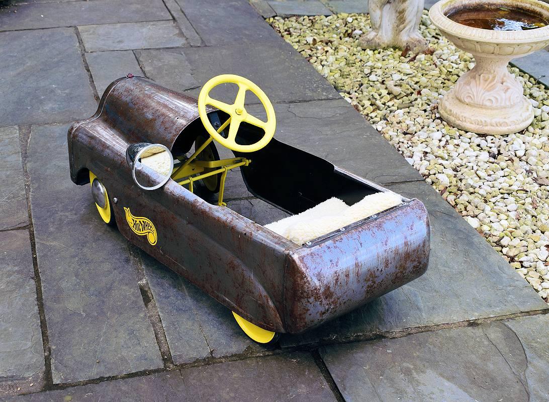 Mid-Century Modern English Triang T30 Thunderbolt 1950s Childs Pedal Car