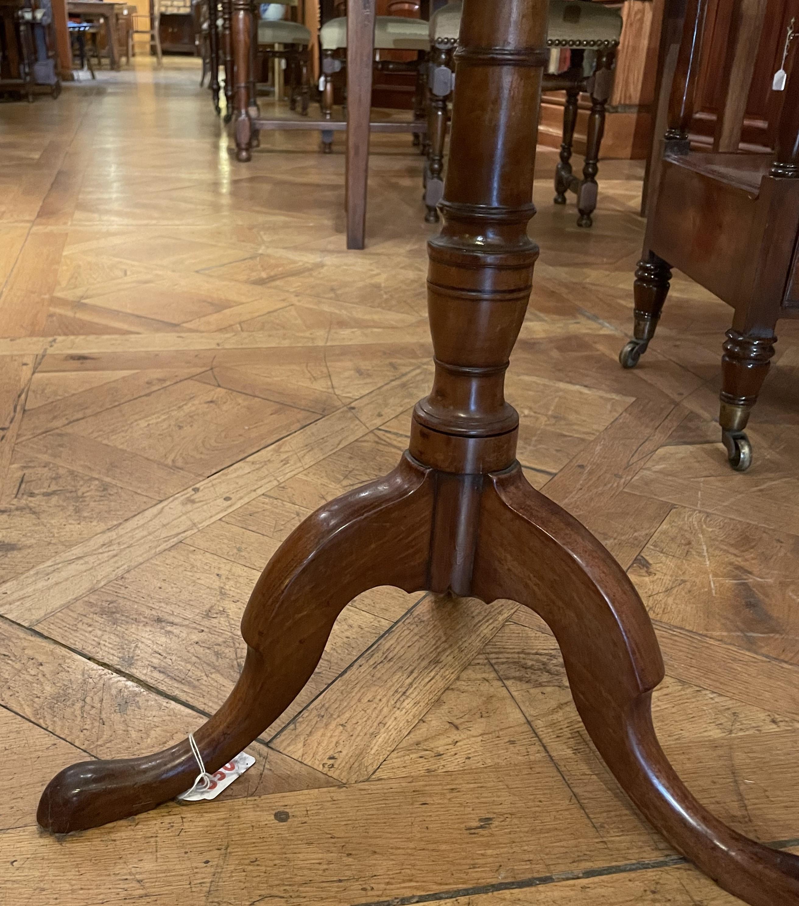 English Tripod Table In Mahogany-19th Century In Good Condition For Sale In Brussels, Brussels