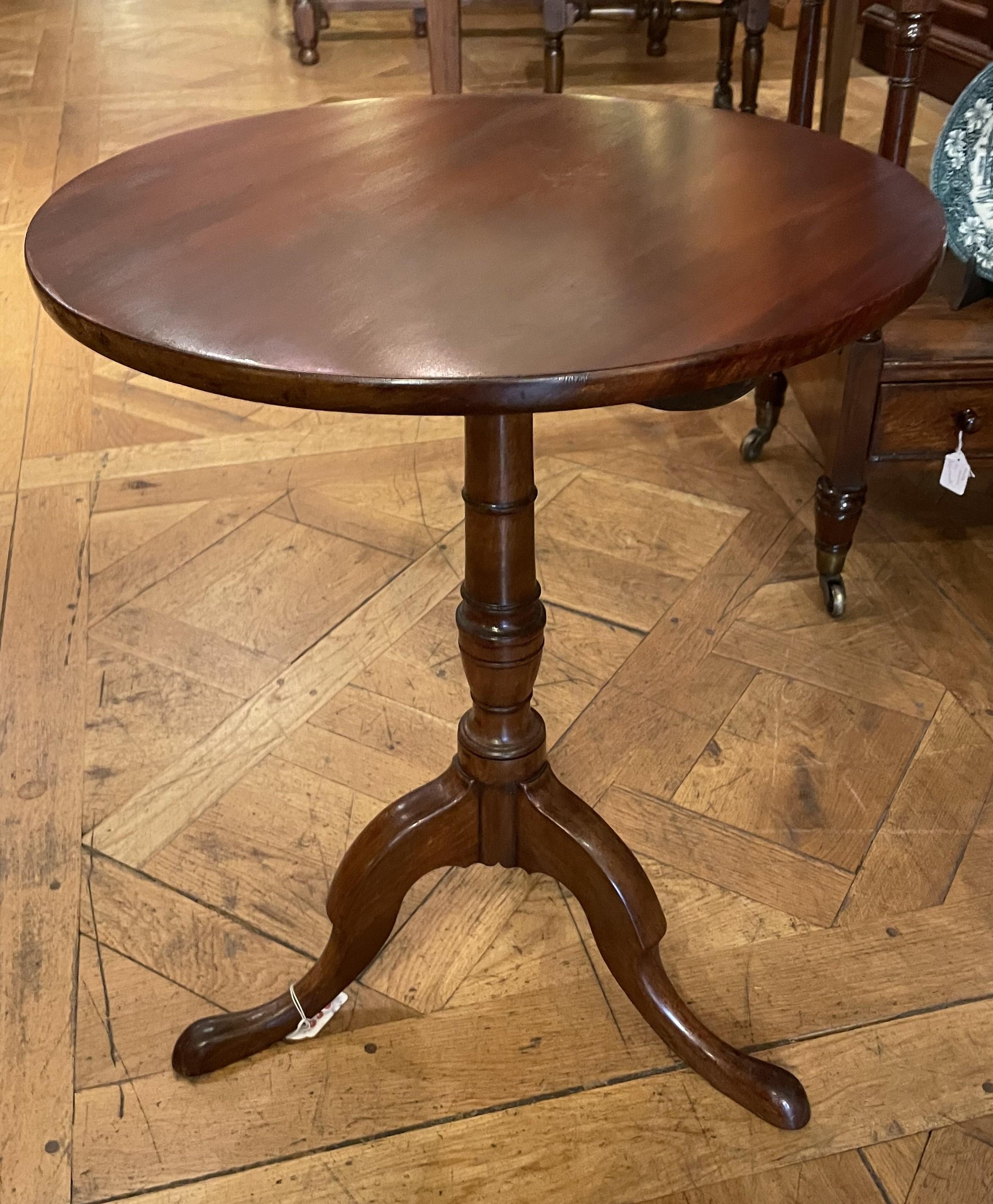 English Tripod Table In Mahogany-19th Century 2