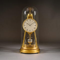 English Tripod Table Regulator Clock by Thomas Cole, Retailed by Hunt & Roskell