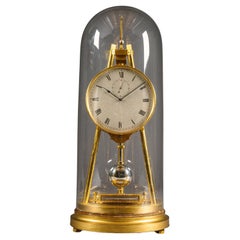 Antique English Tripod Table Regulator Clock by Thomas Cole, Retailed by Hunt & Roskell
