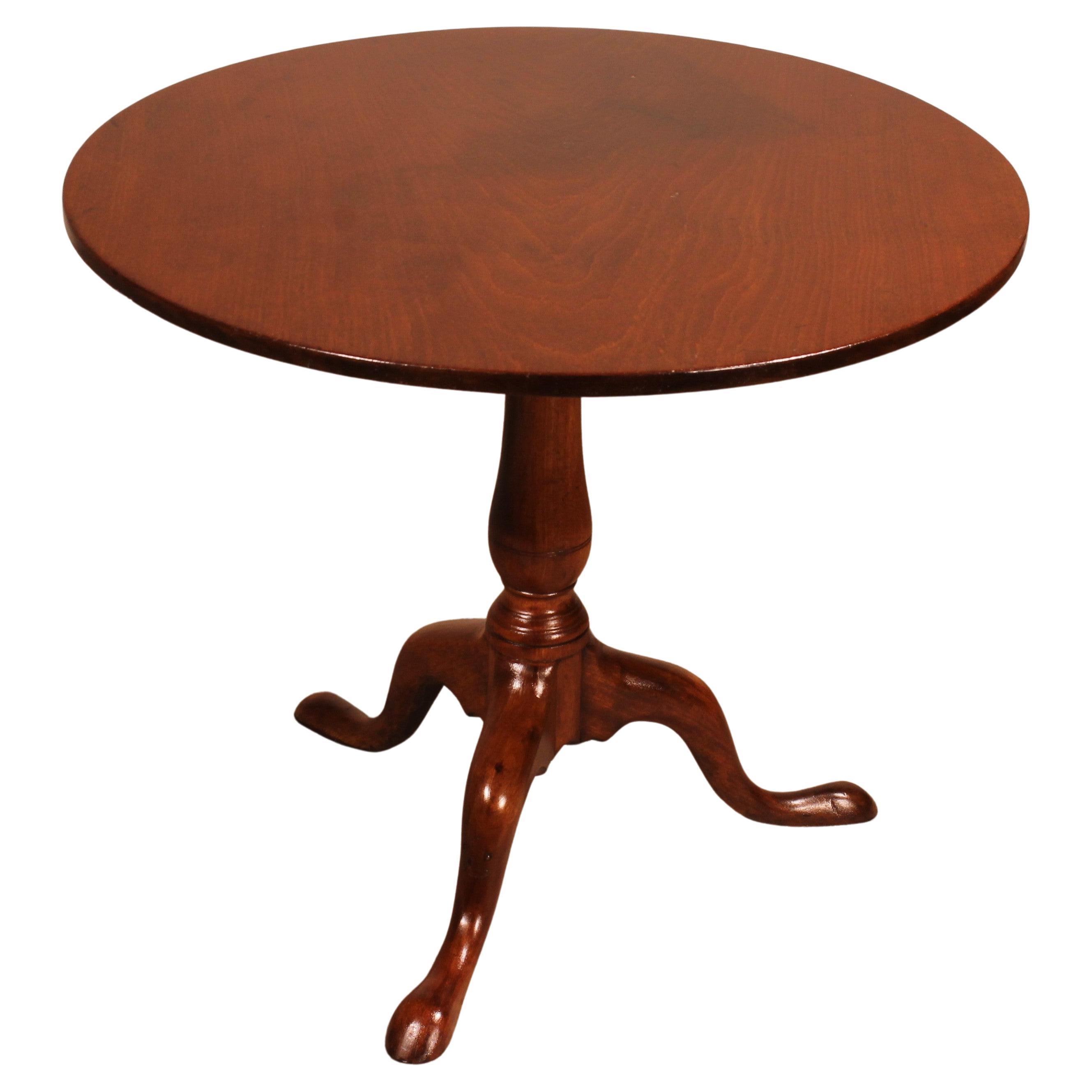 English Tripod Table With Mechanism Circa 1800 For Sale
