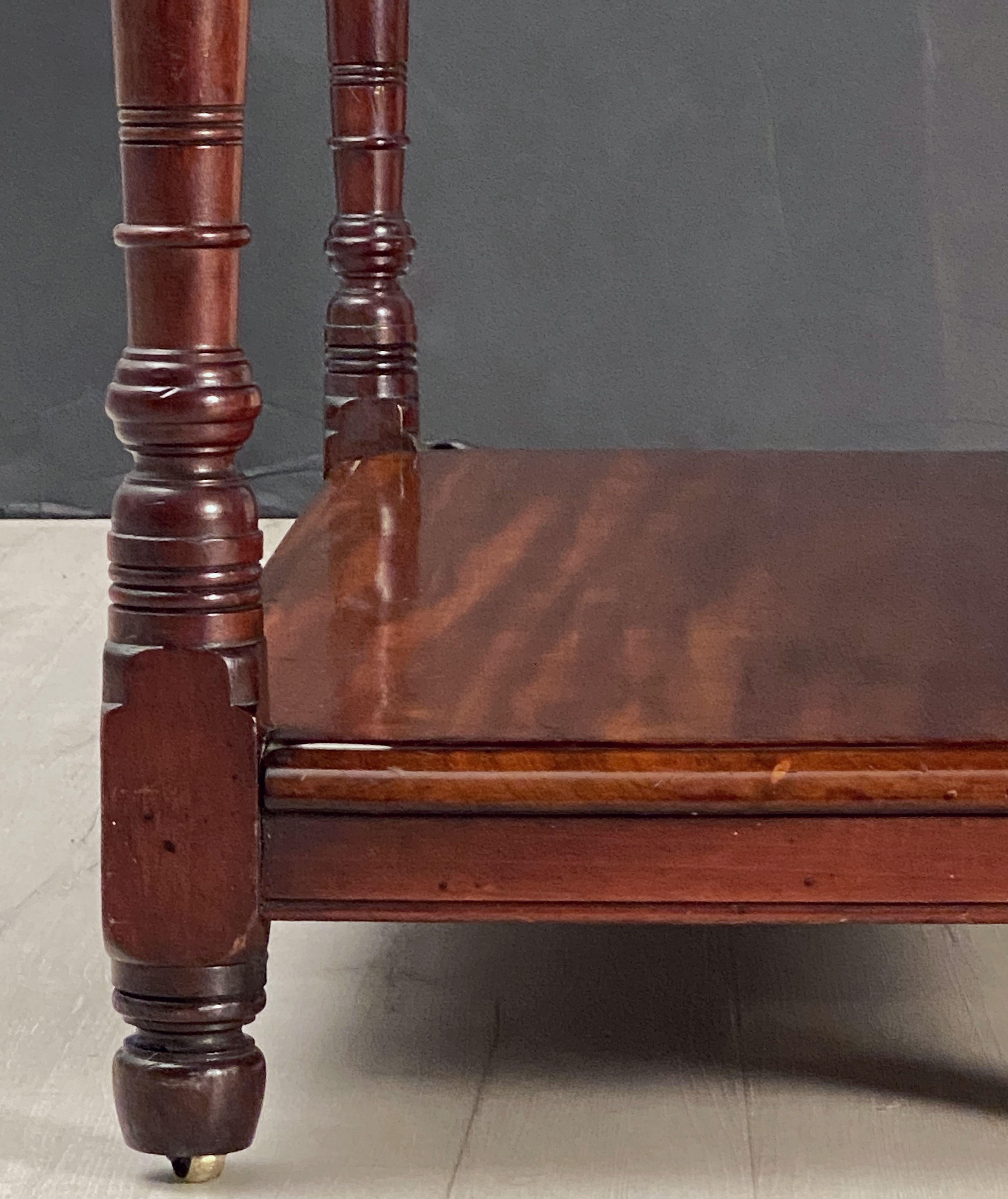 English Trolley or Console Server of Mahogany 11