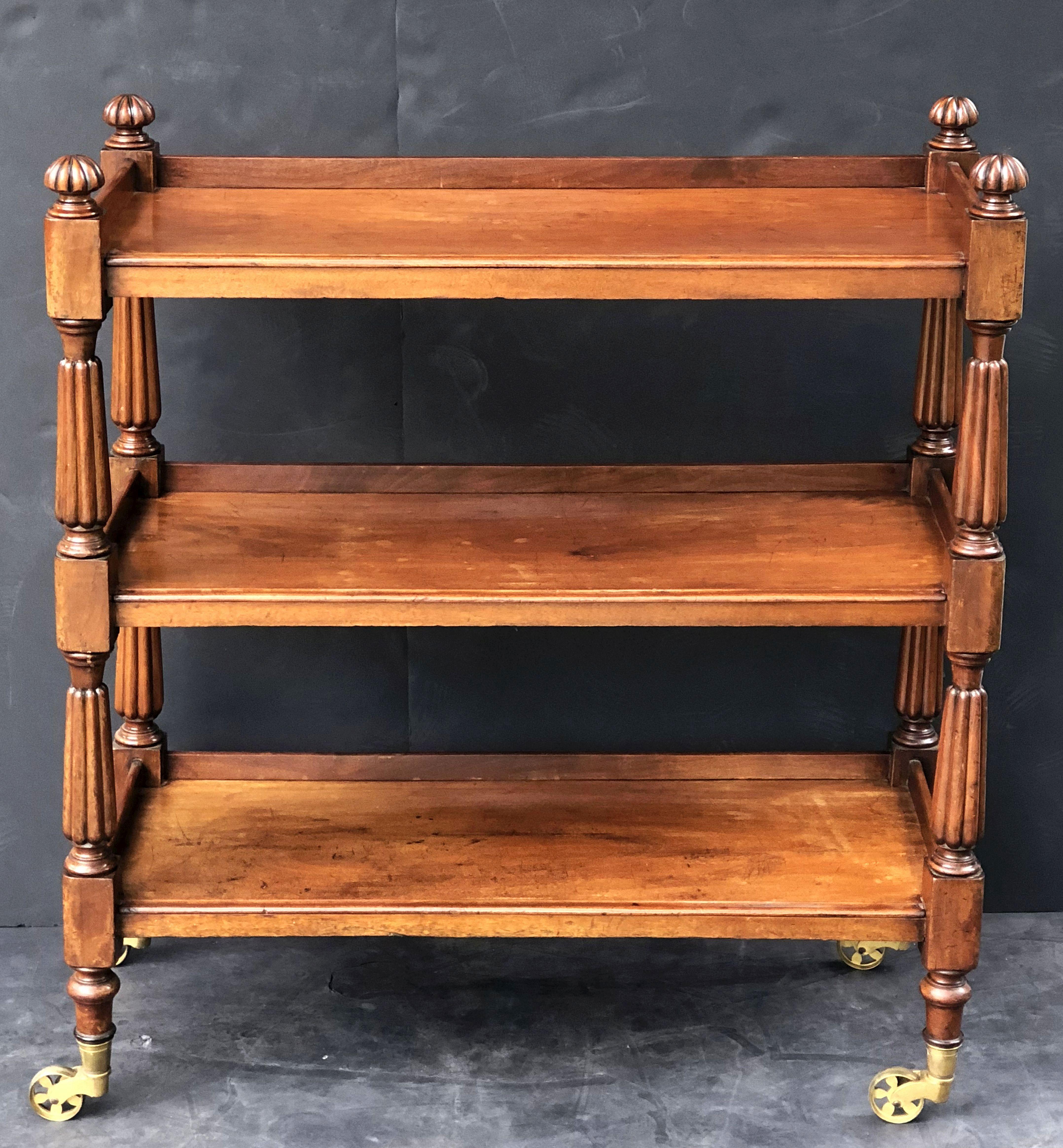 William IV English Trolley or Console Server of Mahogany