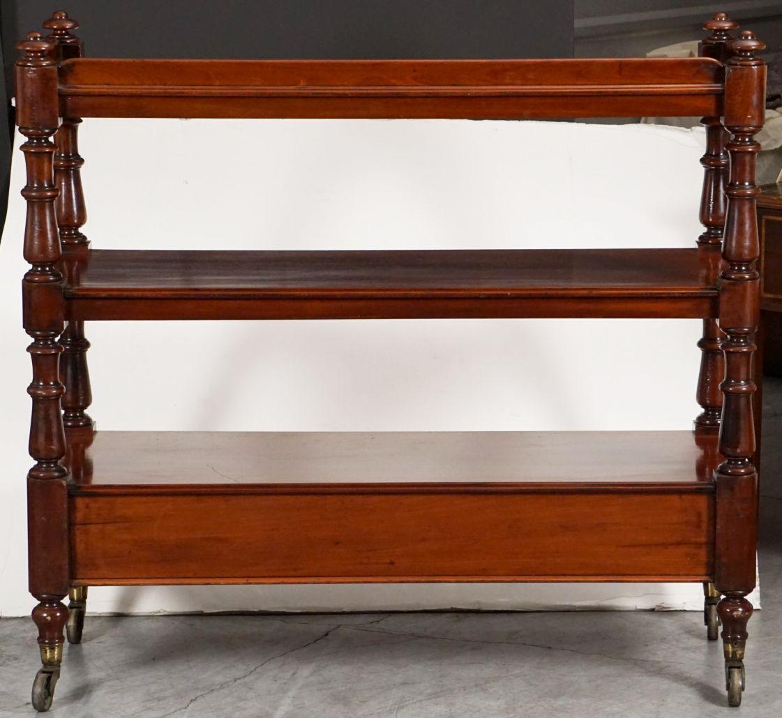 English Trolley or Console Server of Mahogany from the 19th Century For Sale 12
