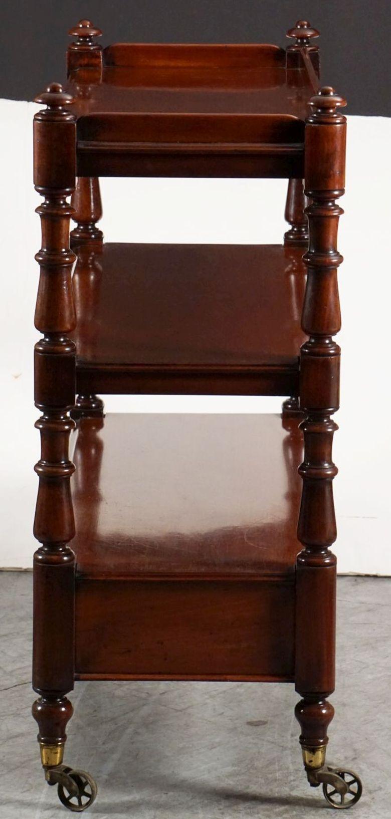 English Trolley or Console Server of Mahogany from the 19th Century For Sale 1