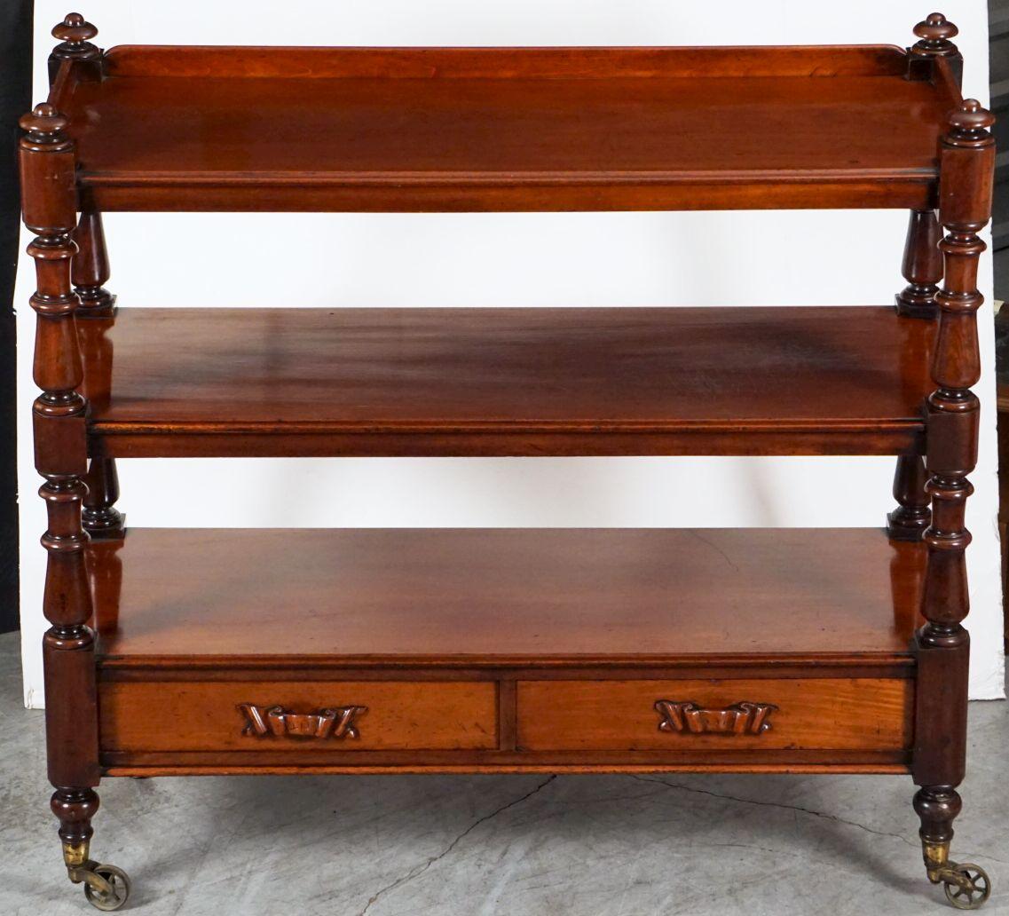 English Trolley or Console Server of Mahogany from the 19th Century For Sale 4