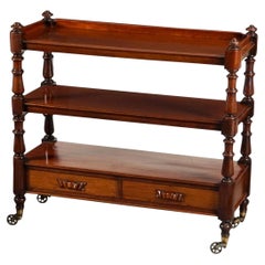 English Trolley or Console Server of Mahogany from the 19th Century