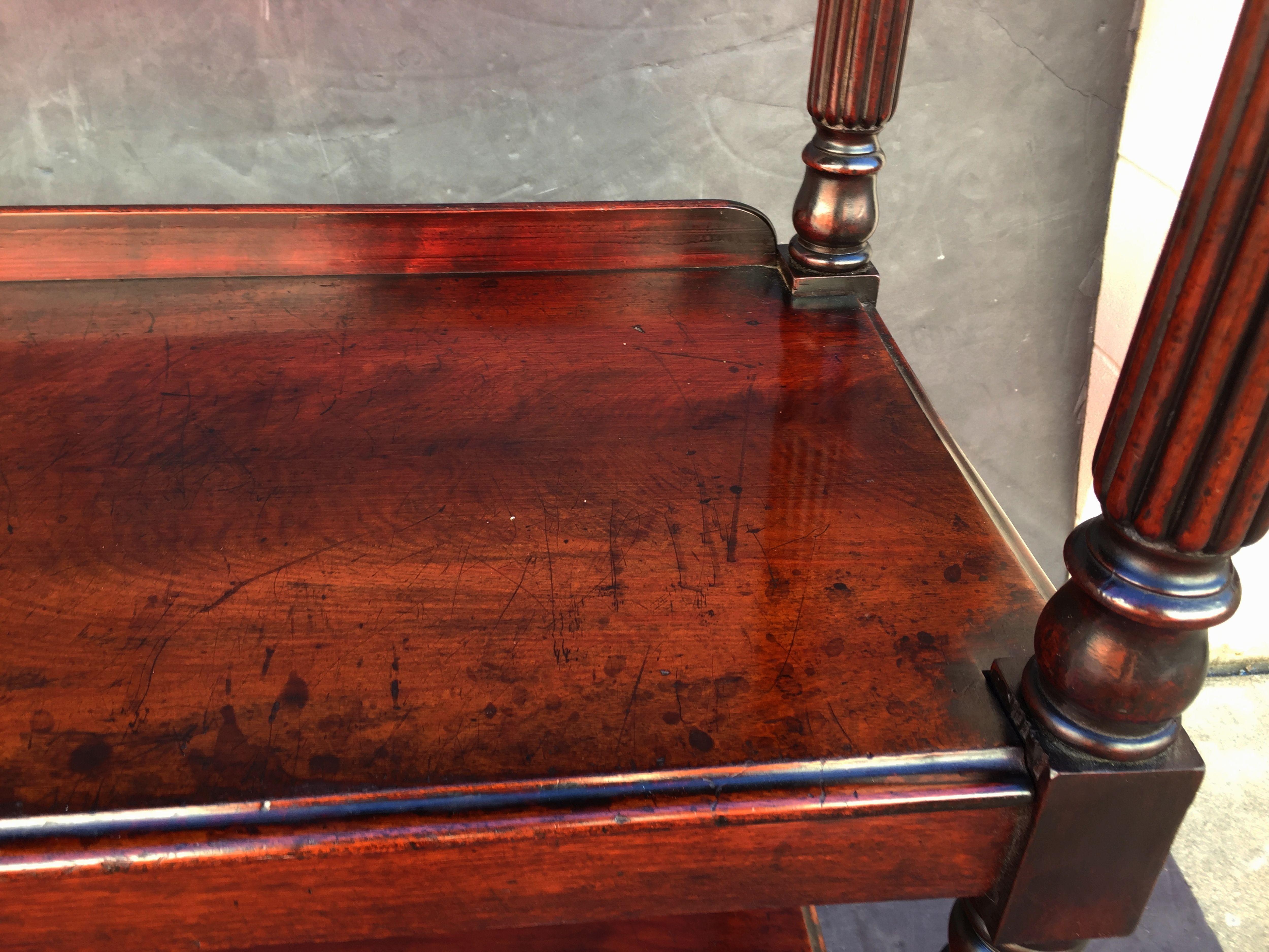 English Trolley or Console Server of Mahogany 'William IV Style' 9