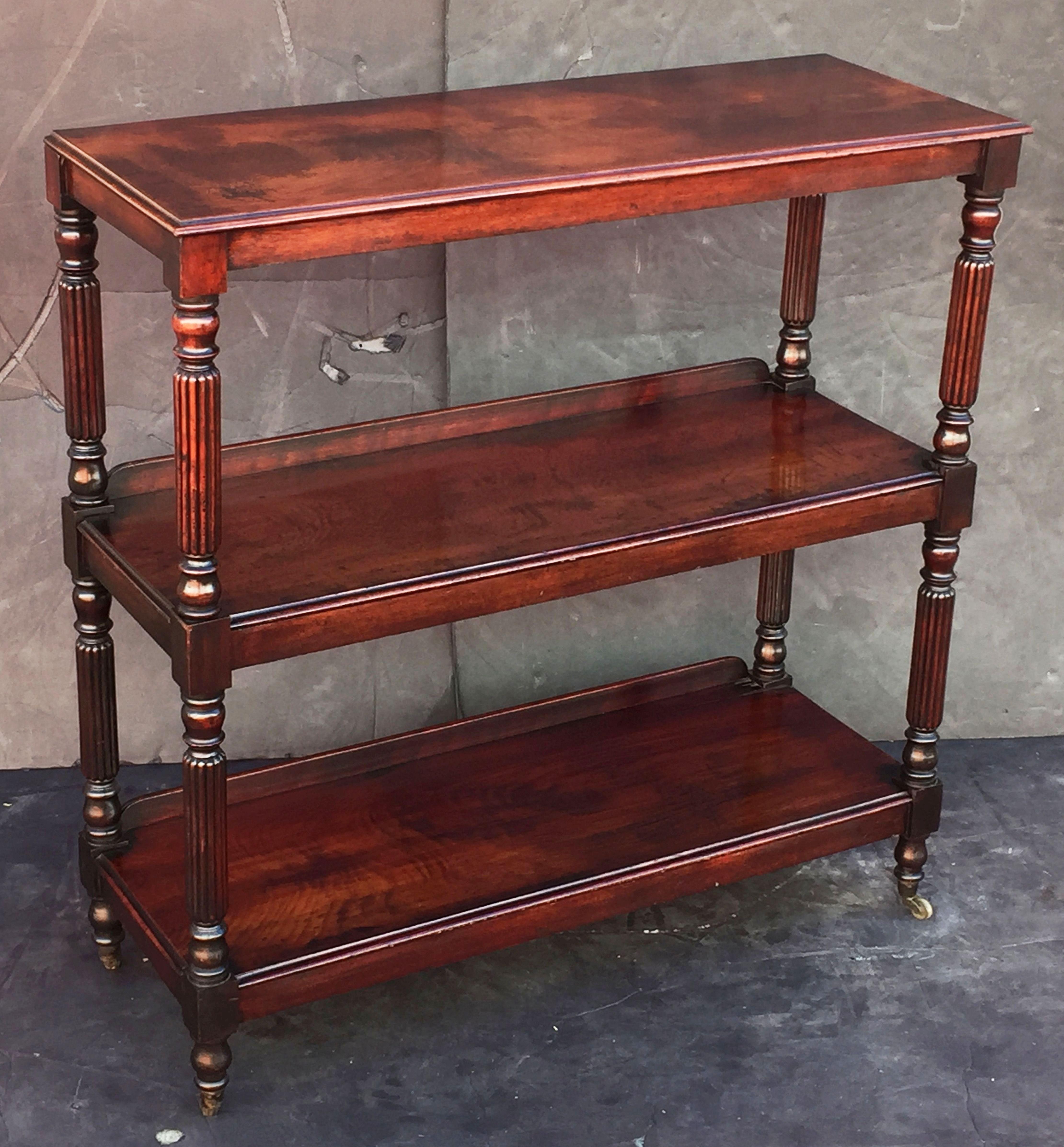 English Trolley or Console Server of Mahogany 'William IV Style' 1