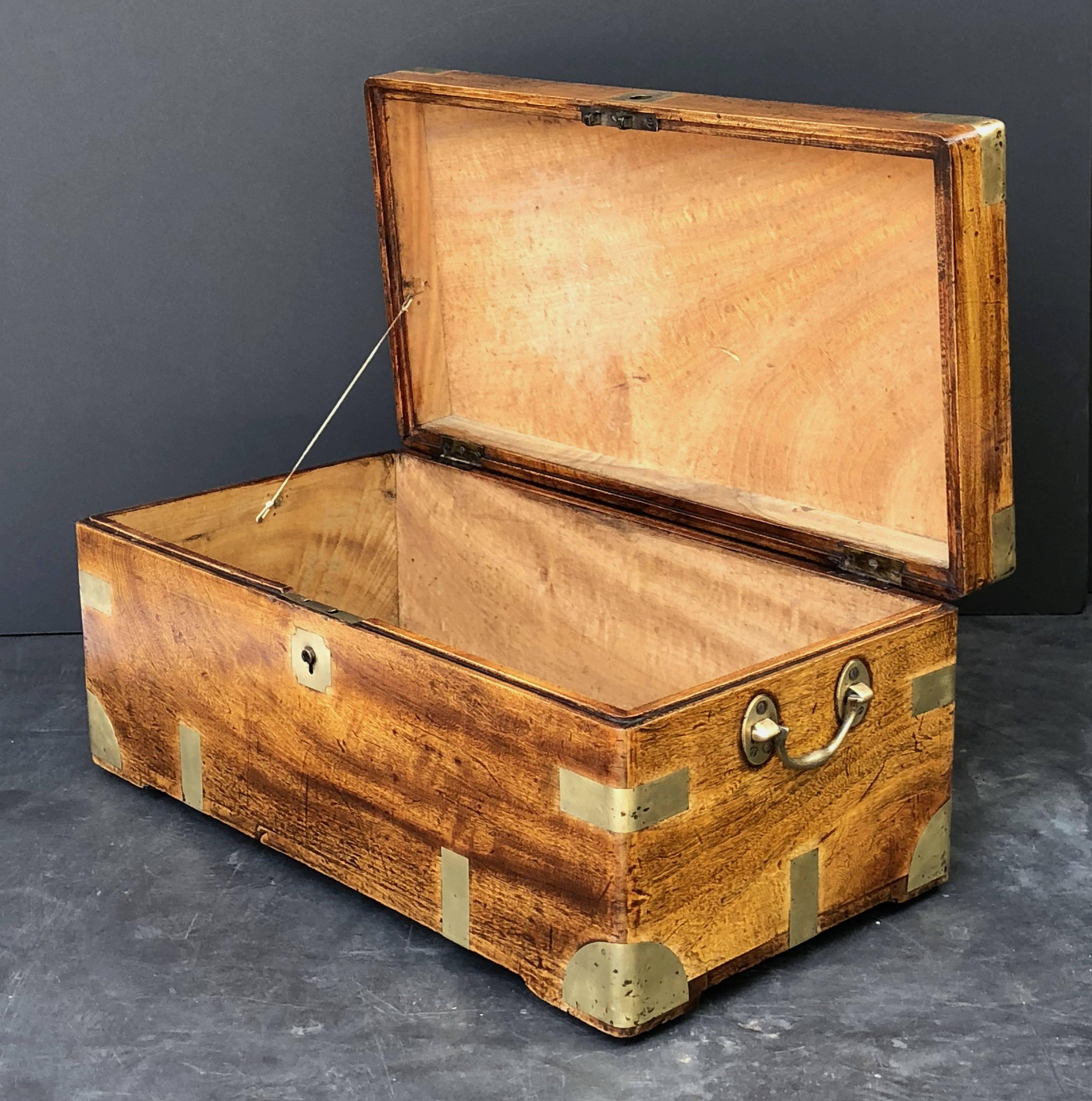 English British Campaign Trunk or Chest of Camphorwood