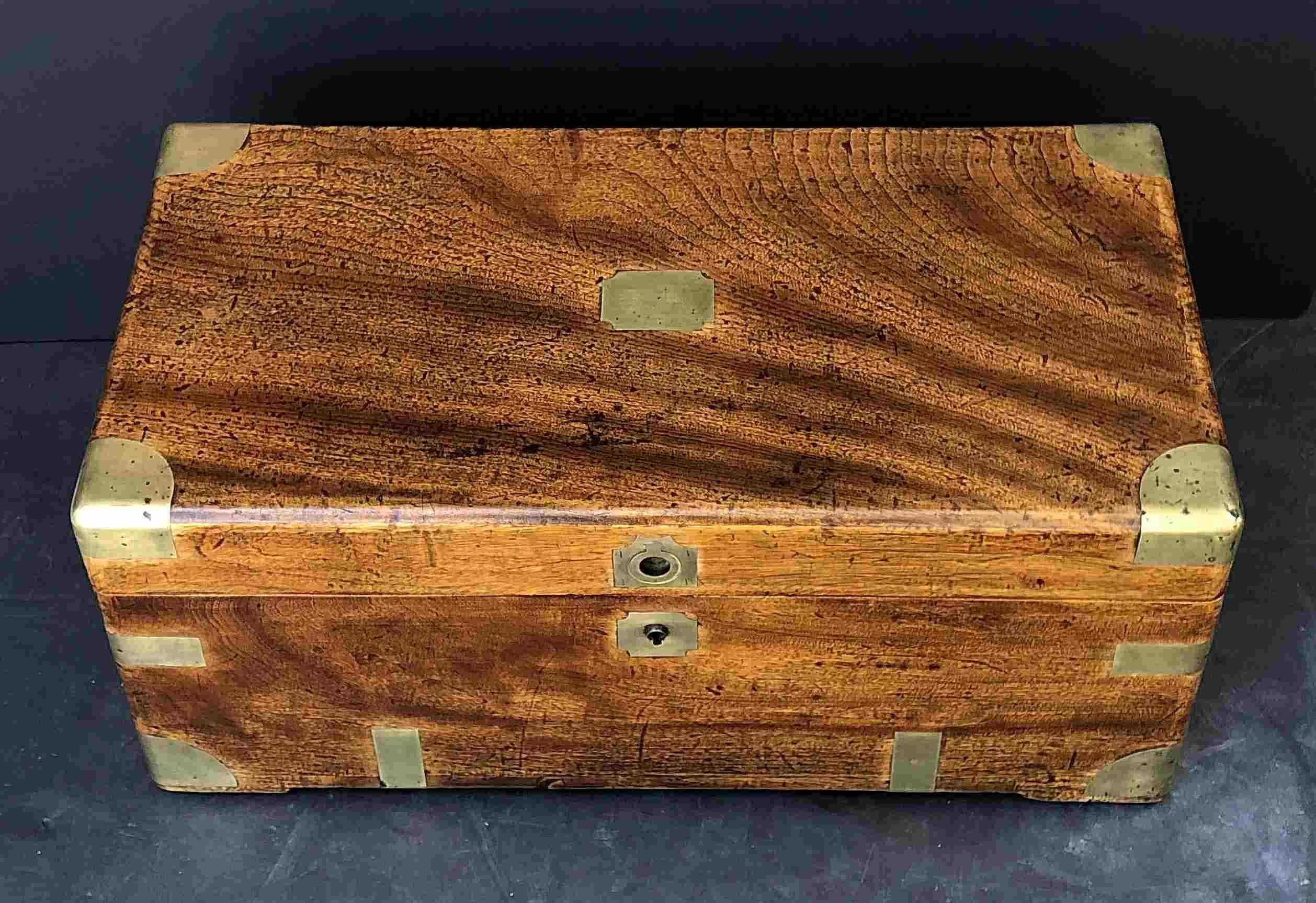 20th Century British Campaign Trunk or Chest of Camphorwood