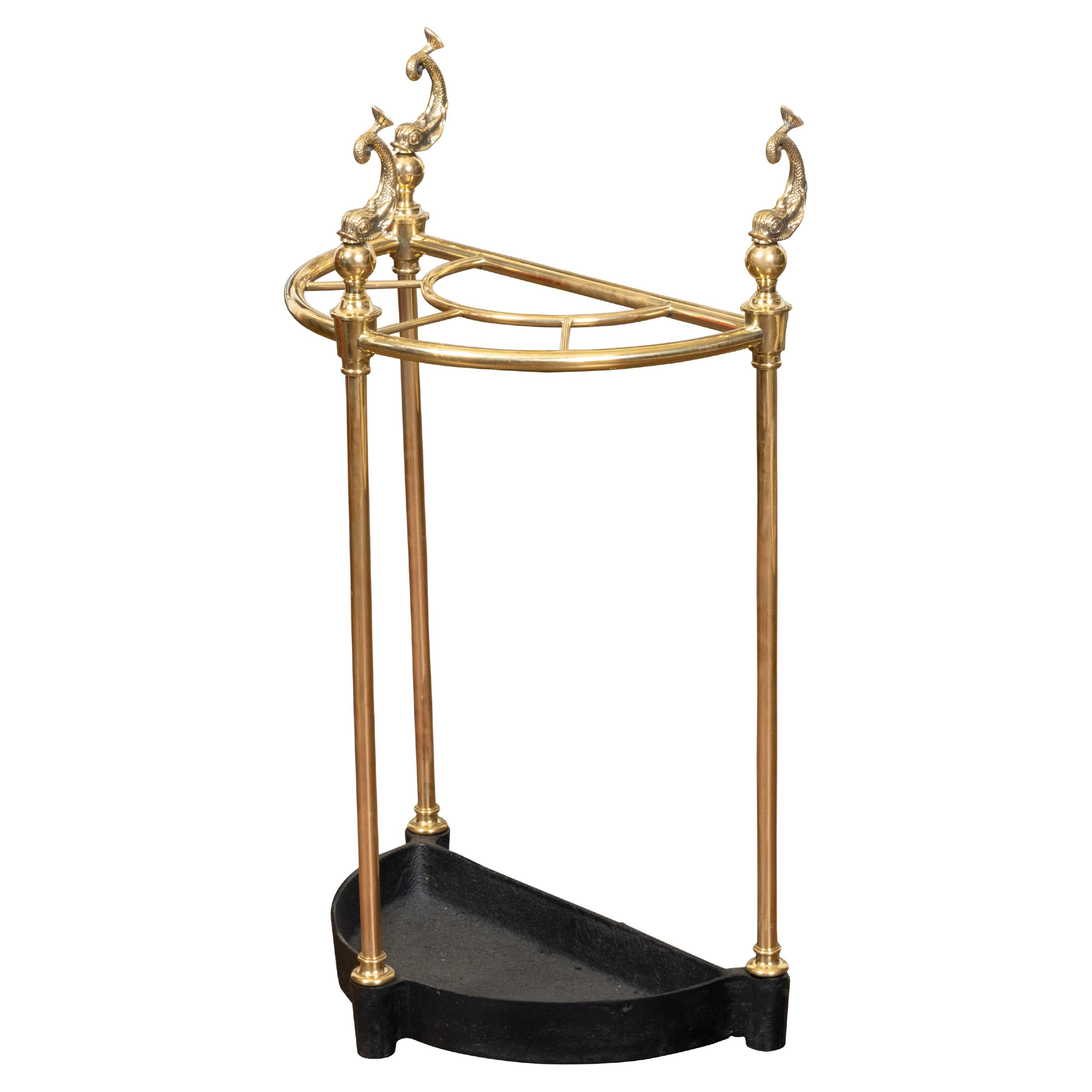 Sheffield Silver Umbrella Stand with Grape Vine Motif at 1stDibs